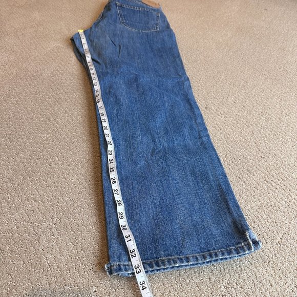 Abercrombie & Fitch Jeans Baggy Loose Relaxed Button Fly Preppy Academia Size 34 - Picture 13 of 15